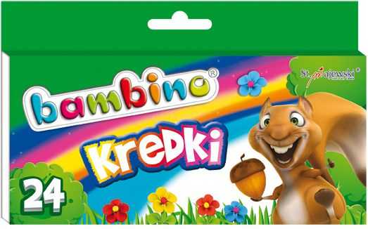 BAMBINO grafinės kreidelės 24 spalvos