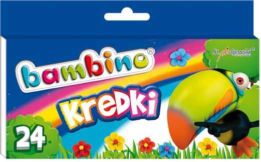 BAMBINO grafinės kreidelės 24 spalvos
