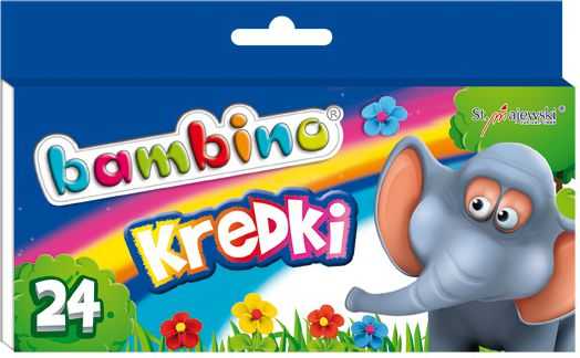 BAMBINO grafinės kreidelės 24 spalvos