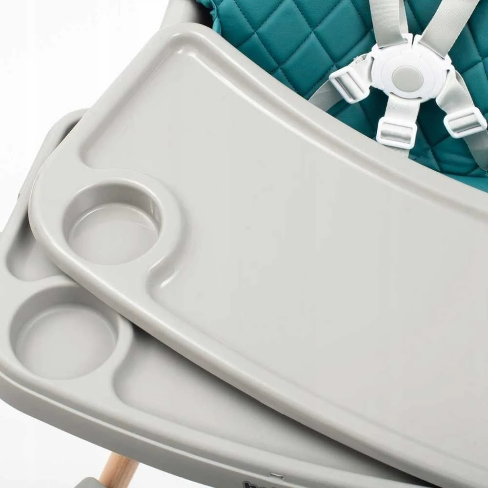 Valgomojo kėdė Baby Mix Freja medinė dulkiškai žalia