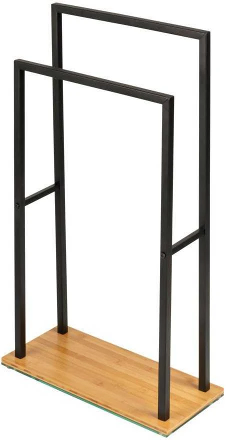 BAMBOO vonios rankšluosčių kabykla, 2 rankenos, su bambuko pagrindu, WENKO