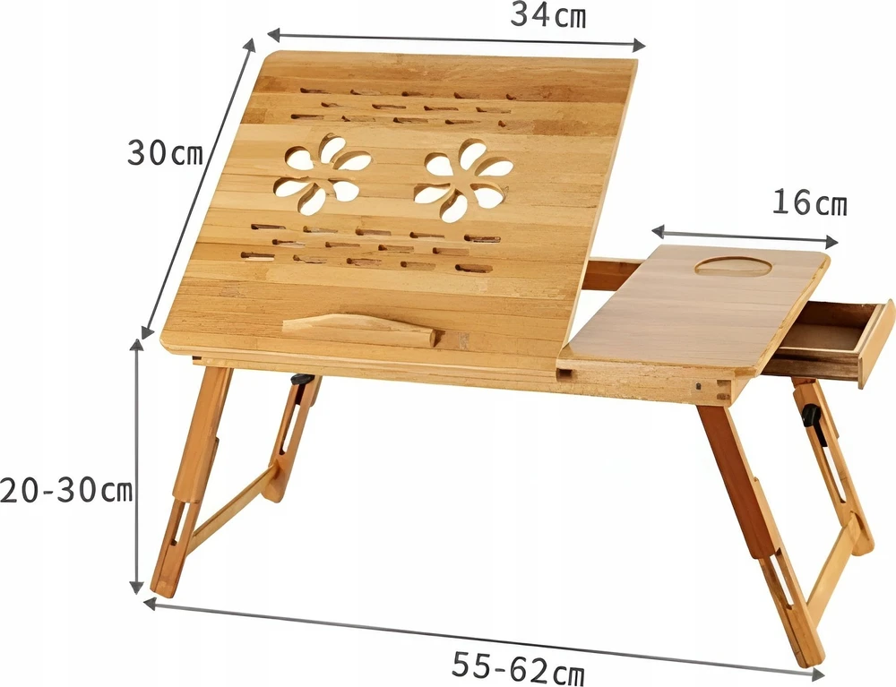 Bambukinis nešiojamojo kompiuterio stalas Bounn
