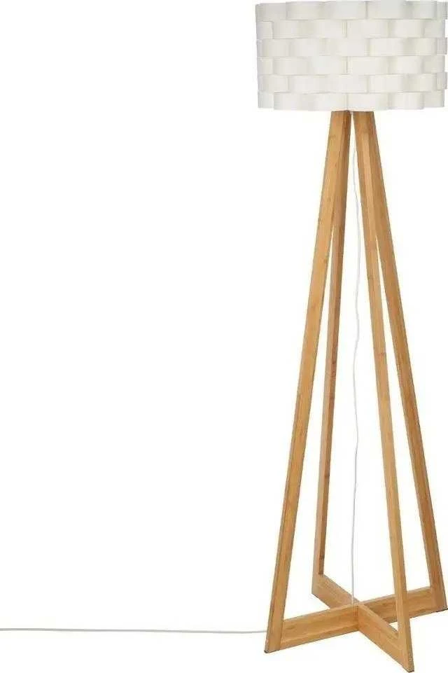 Atmosphera Lamp Bambuko toršeras - baltas, aukštis 150 cm
