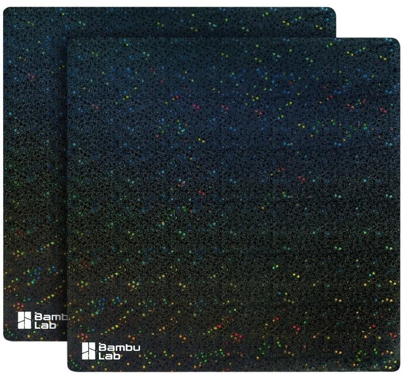 Bambu 3D Galaxy Surface Sheet – 2 keičiamų lakštų rinkinys – X1 P1 ir A1 serija – Bambu Lab