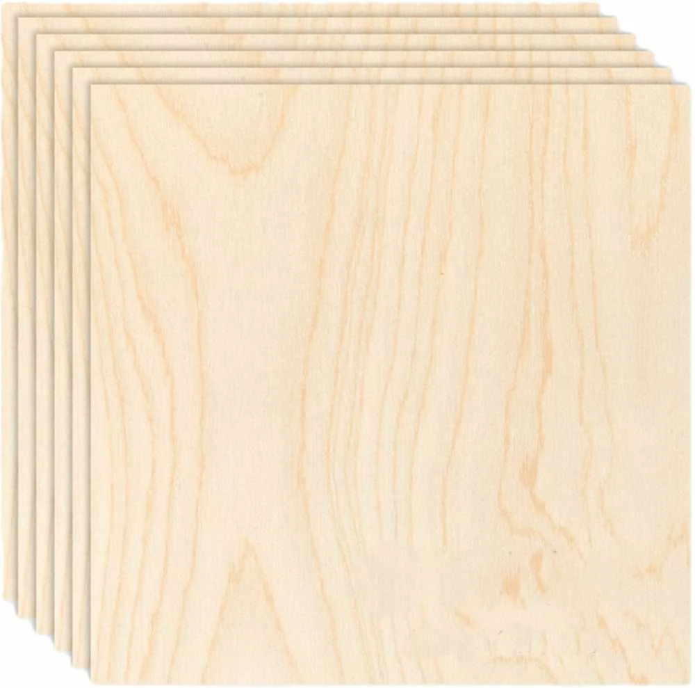 Beržo fanera - 3mm - 300x300mm - Bambu Lab - 6vnt