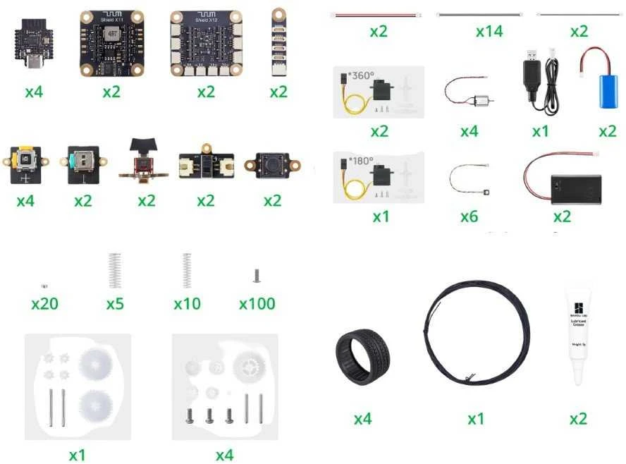 CyberBrick ZK003 elektronikos komponentų komplektas