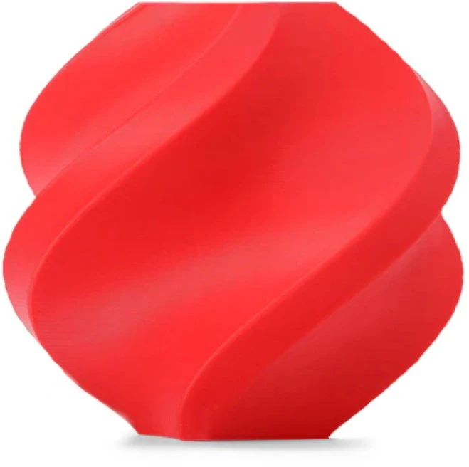 Bambu Lab PETG-HF raudonas 3D atspausdintas pavyzdys