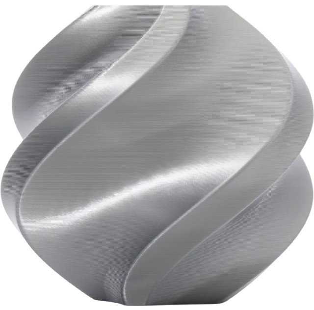 Bambu Lab PLA Silk+ plastikas 1.75mm 1kg - rinkinyje su daugkartine rite - Sidabrinis