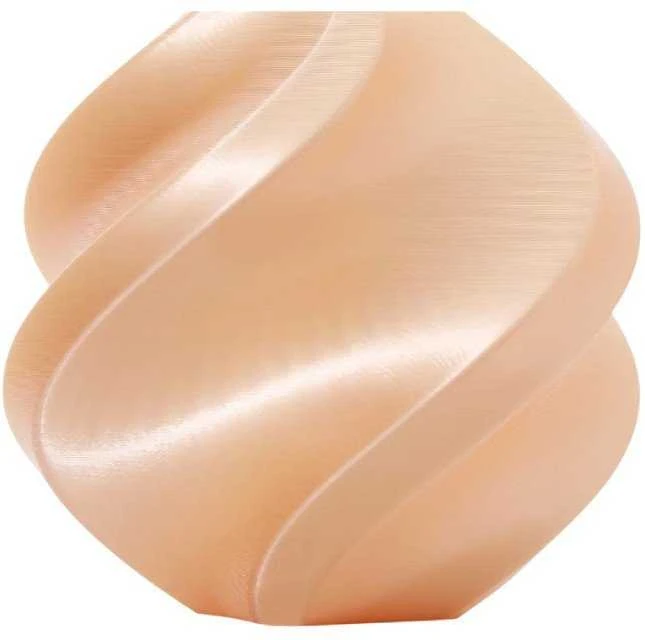 Bambu Lab PLA Silk+ plastikas 1.75mm 1kg – rinkinyje su daugkartine rite – Champagne