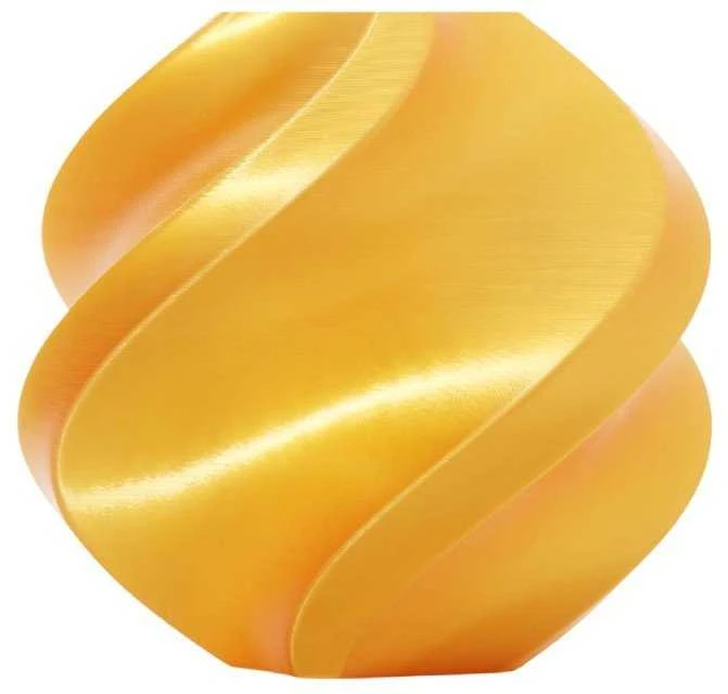 PLA Silk+ 3D spaudinio auksinės spalvos pavyzdys
