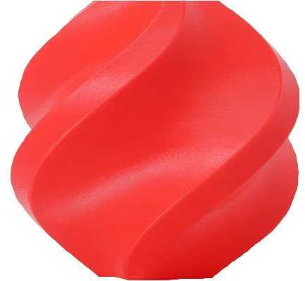 Raudonas TPU 3D spaudinio pavyzdys