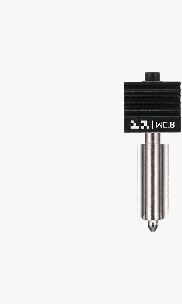 Hotend su volframo karbido antgaliu, skirtu Bambu Lab H2, P2S ir X2D serijos spausdintuvams – 0.8 mm