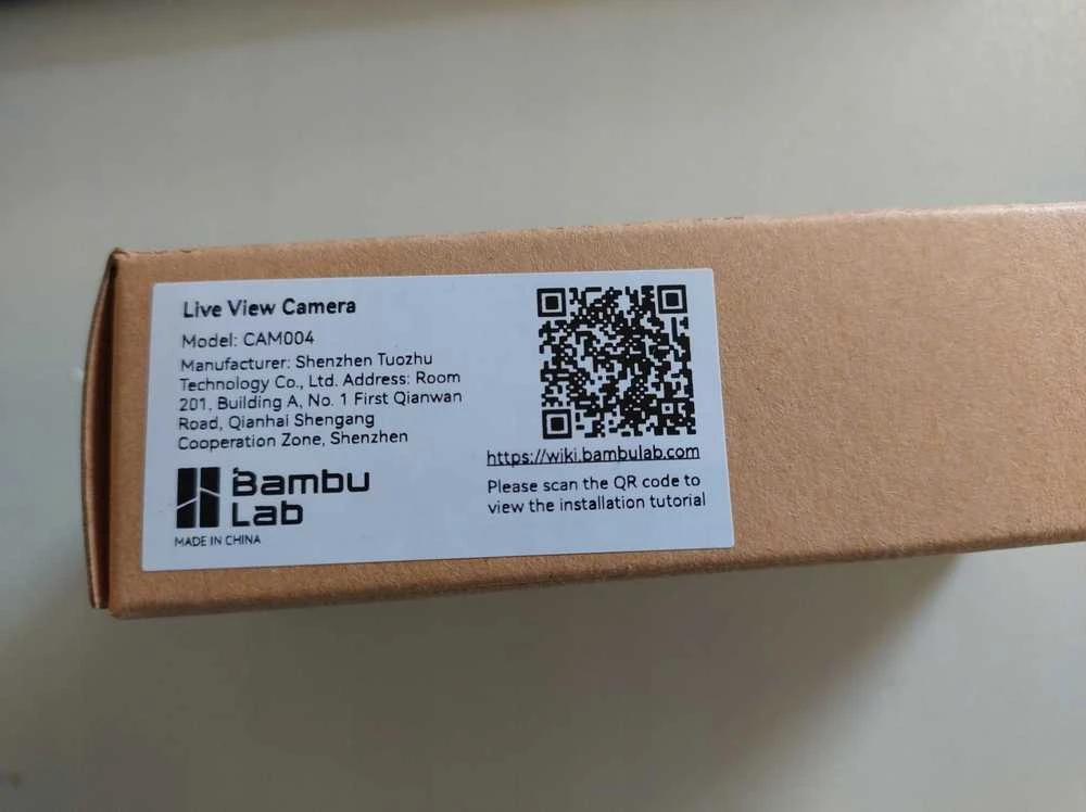 Tiesioginio vaizdo kamera skirta Bambu Lab A1 serijos spausdintuvui