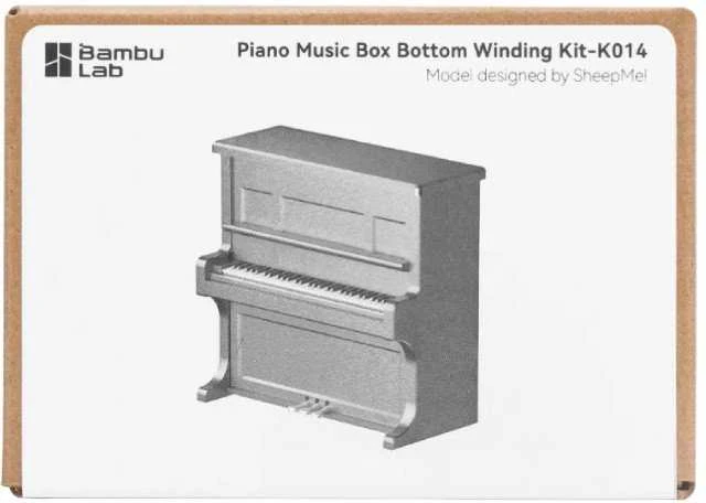Fortepijono muzikos dėžutės užvedimo rinkinys-014 - muzikos dėžutės konstravimo rinkinys - Bambu Lab