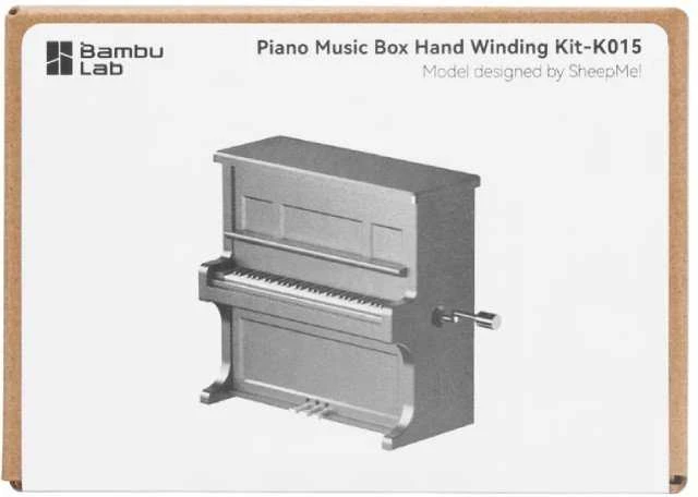 Fortepijono muzikos dėžutės užvedimo rinkinys-015 - muzikos dėžutės konstravimo rinkinys - Bambu Lab