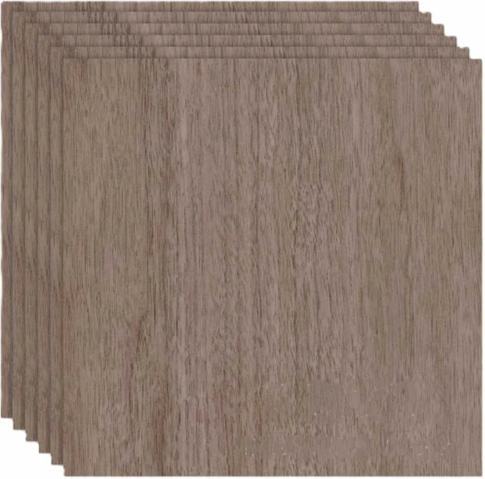 Juodojo riešutmedžio fanera - 3mm - 300x300mm - Bambu Lab - 6vnt