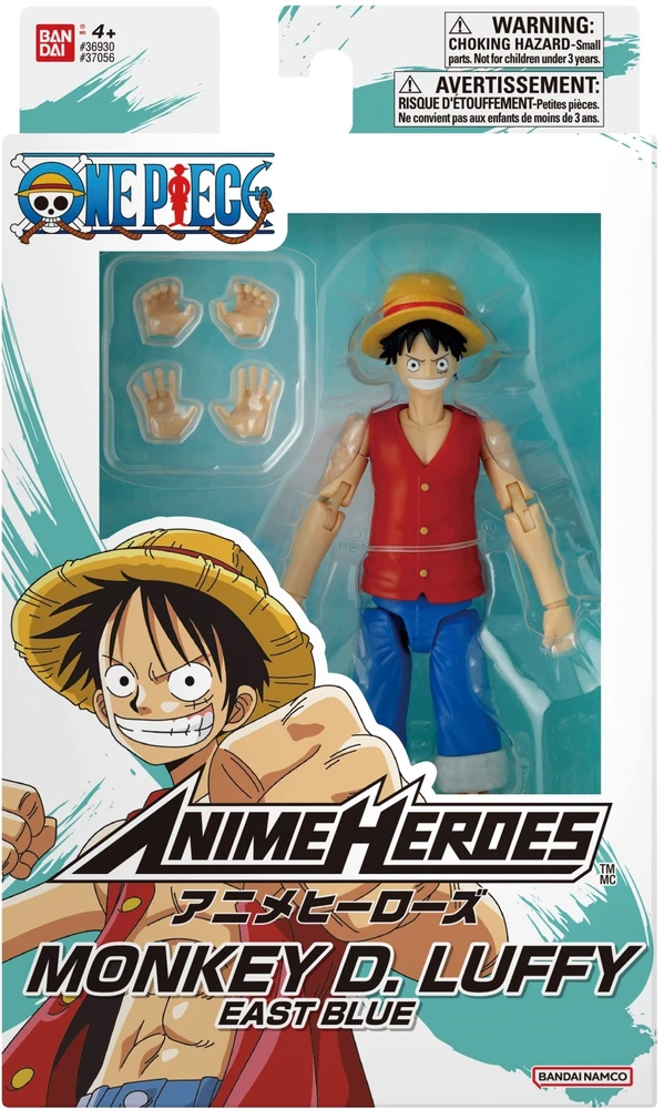 Bandai ANIME HEROES ONE PIECE - MONKEY D. LUFFY EAST Mėlynas