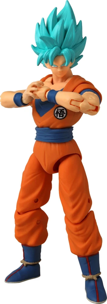 Bandai ANIME HEROES DRAGON STARS Poseable figūrėlė su priedais, 16 cm - Super Saiyan Mėlyna Goku