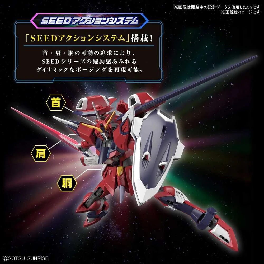Kolekcinė Figūrėlė - Bandai 1/144 Nemirtinga Teisingumo Gundam SEED Veiksmo Sistema
