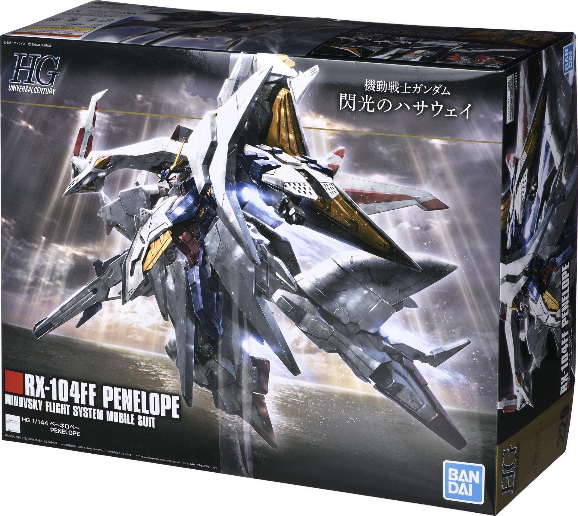 Bandai HGUC Gundam Penelope RX-104FF surenkamas modelis 1/144, 58204