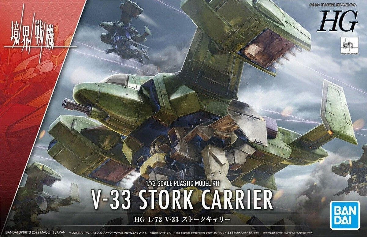 Bandai HG Kyokai Senki V-33 Stork Carrier 1/72 plastikinis modelis