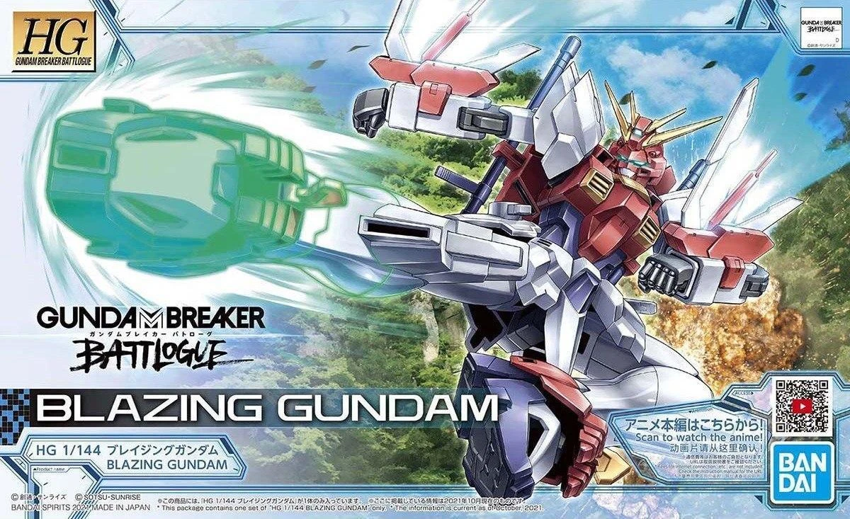 Bandai HGGBB Blazing Gundam 1/144 plastikinis Gunpla modelis