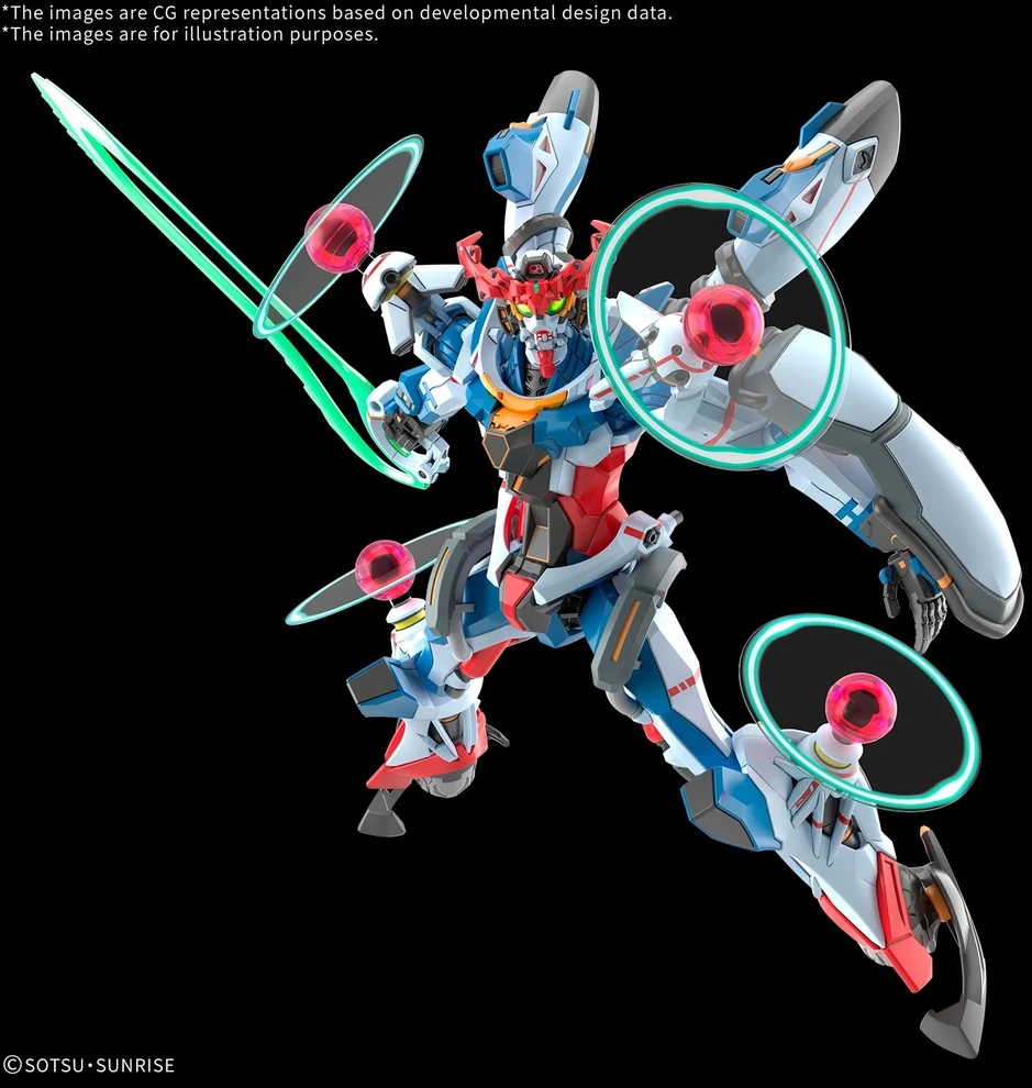 Bandai Gunpla HGGQ 1/144 gMS-Ω GQuuuuuuX Endymion Awakened modelis
