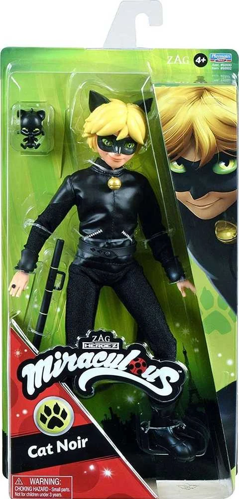 Bandai Lėlė Miraculous Juodas Kot Cat Noir + priedai