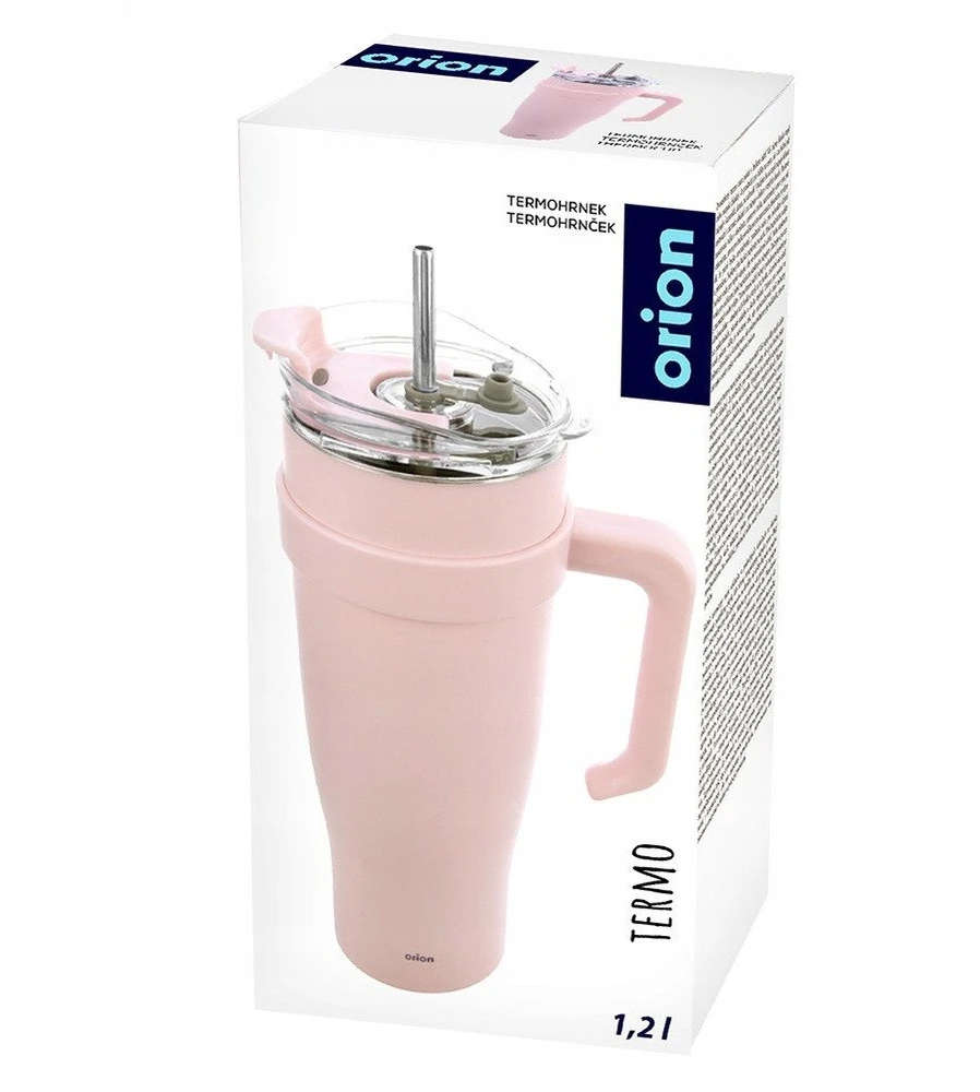 Banquet Orion Termo puodelis 1,2 l Rožinis su rankena