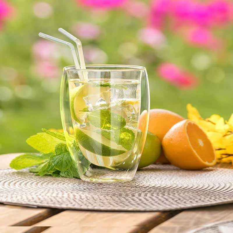 Banquet Stiklinis puodelis be ąselės, dvigubomis sienelėmis 1vnt 300ml Doblo