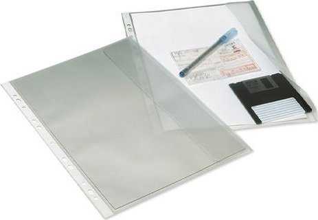 Laikiklis Bantex BANTEX DOKUMENTLOMME MED FLAP 0,13 MM, TRANSPARENT