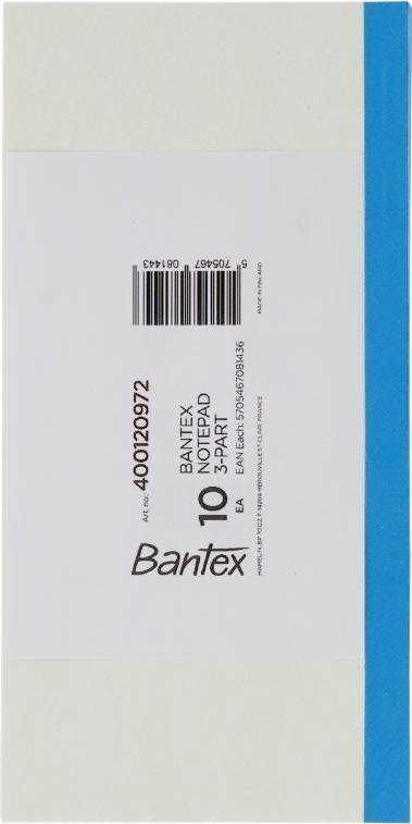 Bantex Blok telefoniczny 3-częściowy