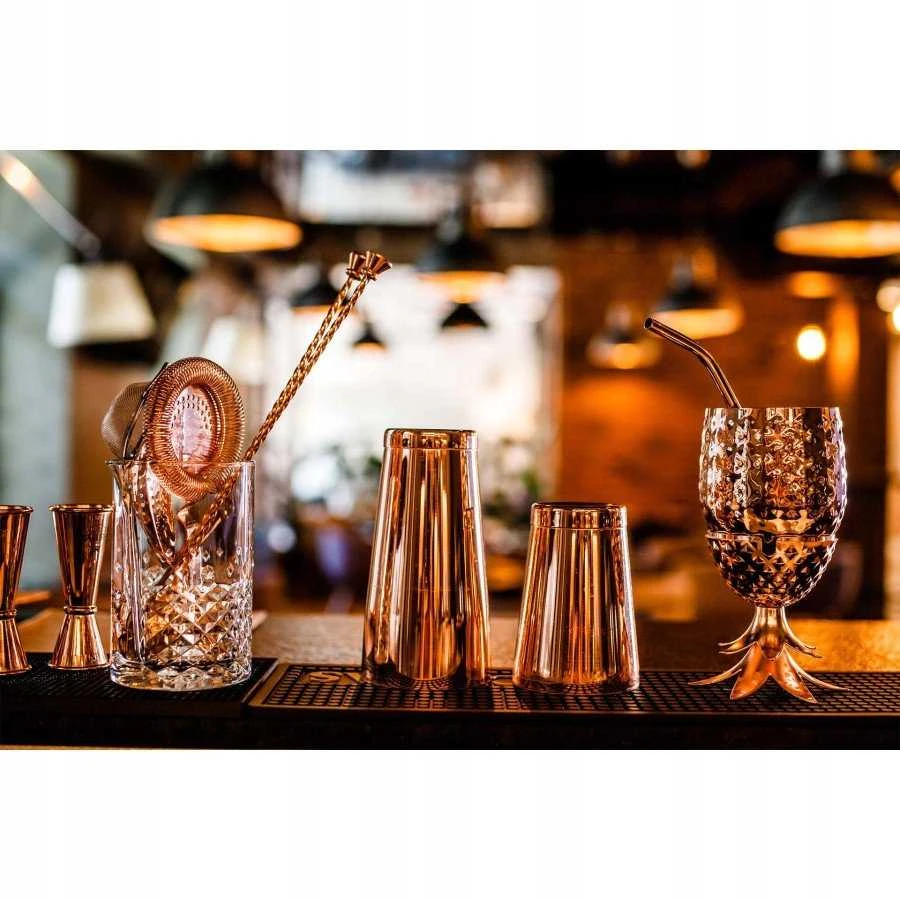 Bar Up BAR PROFESSIONAL Barmeno šaukštas su maišytuvu, 30 cm ilgio, varinis