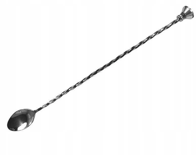 Bar Up BAR PROFESSIONAL Barmeno šaukštas su maišytuvu, 30 cm ilgio, plieno