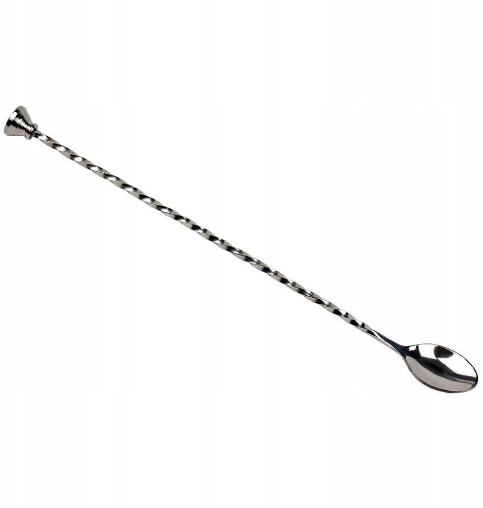 Bar Up BAR PROFESSIONAL Barmeno šaukštas su maišytuvu, 30 cm ilgio, plieno