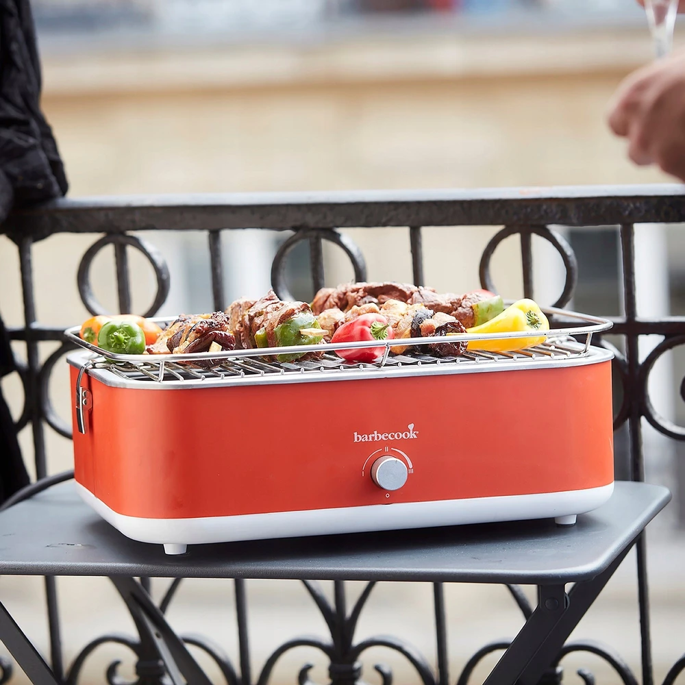 Elektrinis grilis Barbecook E-Carlo, 2500 W, Raudonas