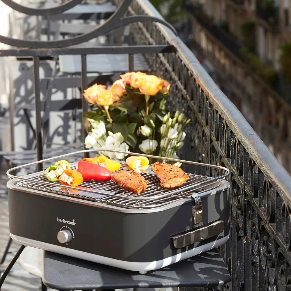 Elektrinis grilis Barbecook E-Carlo, 2500 W, Pilkas