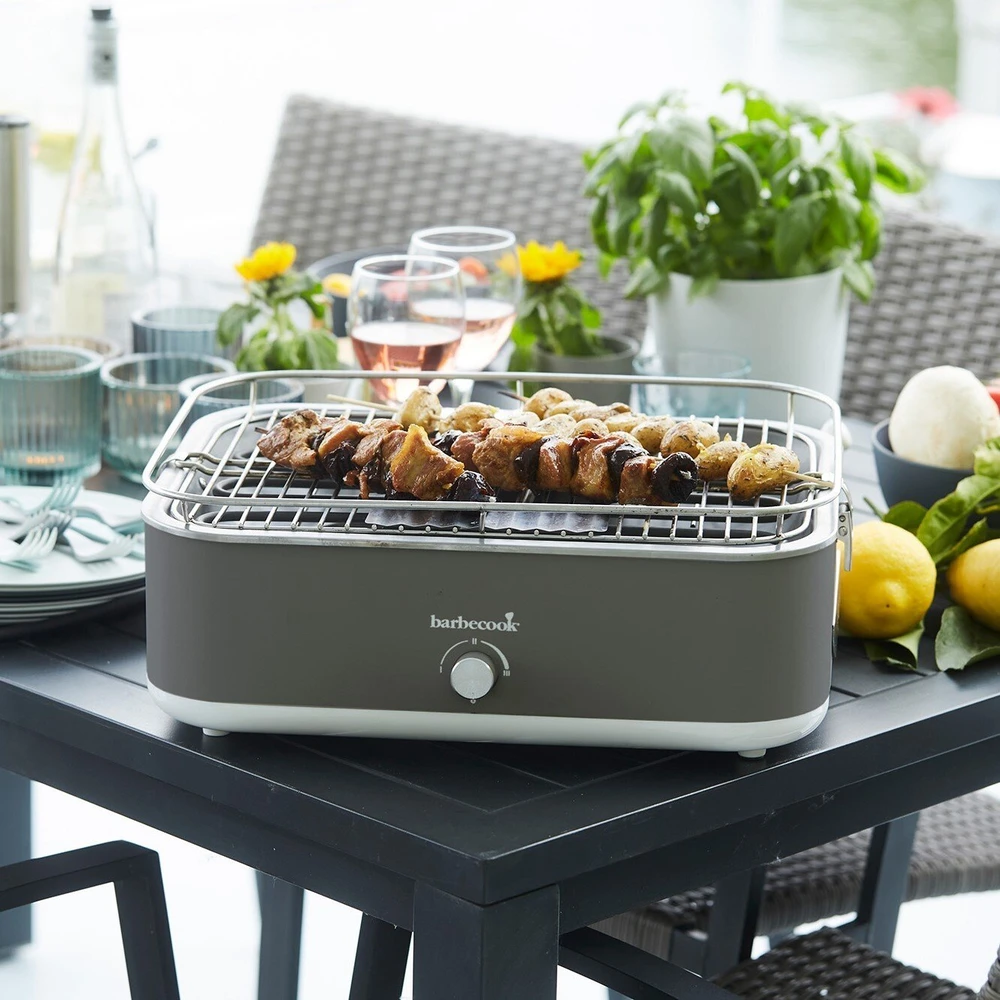 Elektrinis grilis Barbecook E-Carlo, 2500 W, Pilkas