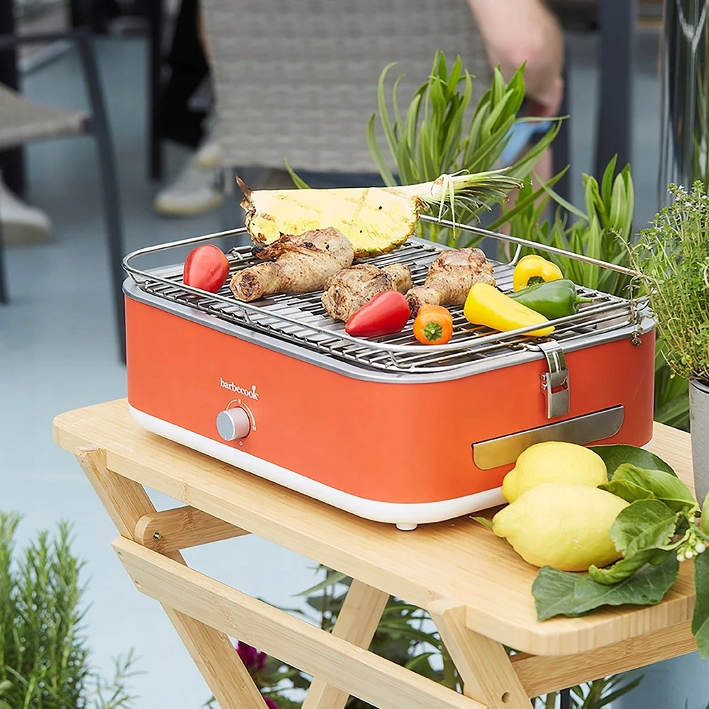 Elektrinis grilis Barbecook E-Carlo, 2500 W, Raudonas