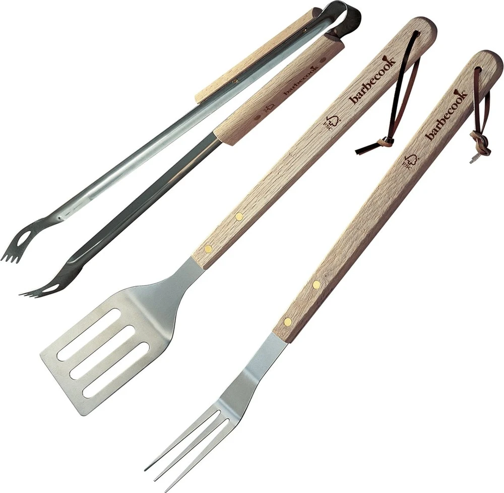 Barbecook 3 dalių BBQ įrankių rinkinys FSC, 47 cm