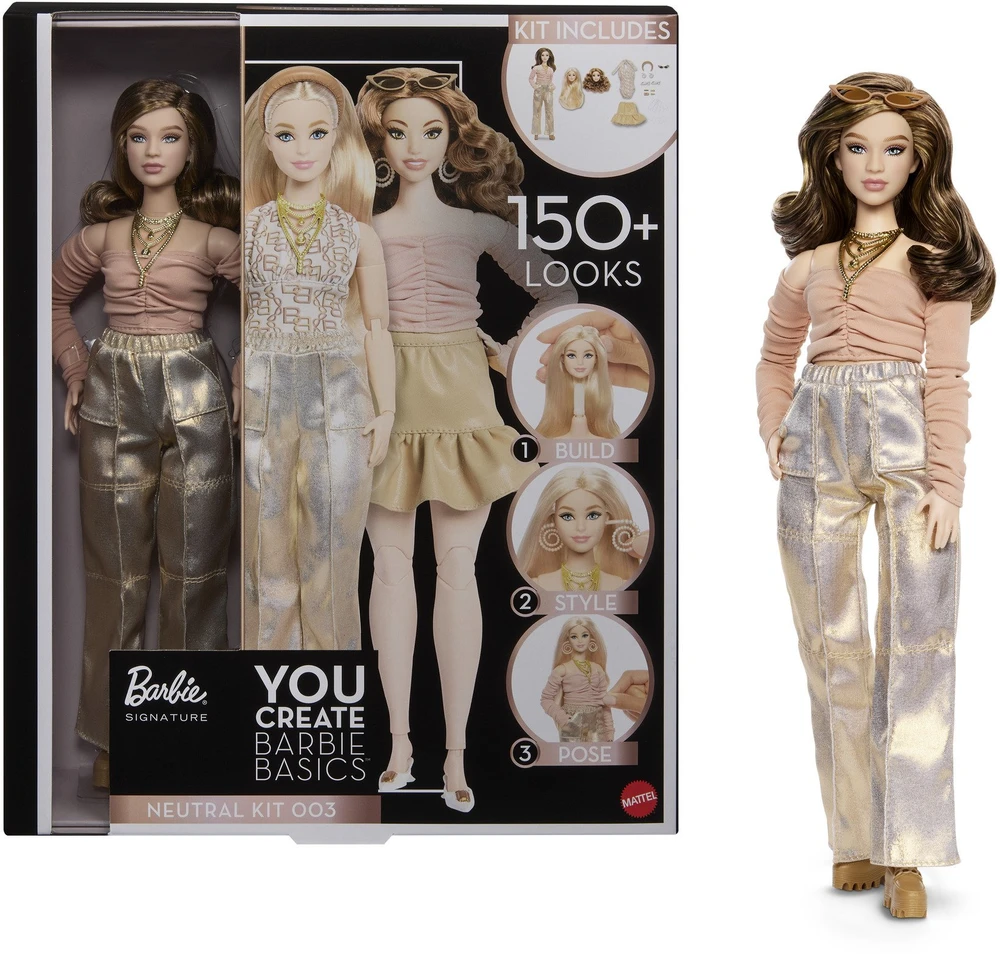 Mattel BARBIE YOU CREATE BASICS lėlė šviesiais plaukais (JJX37)