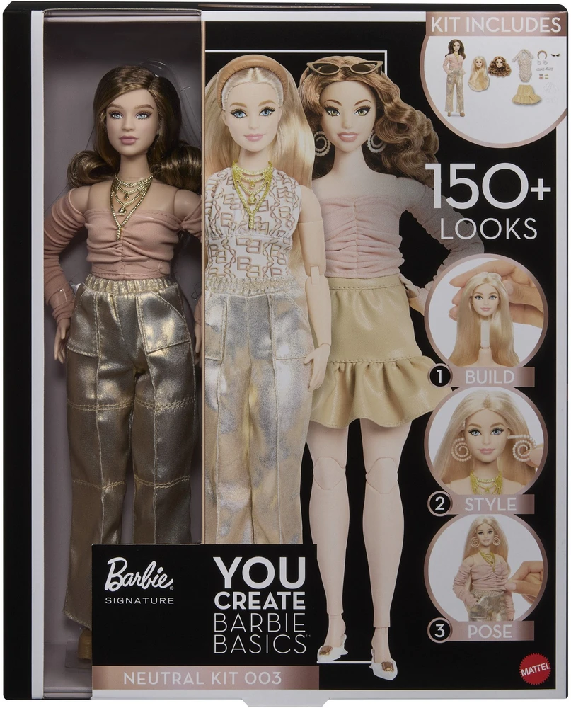 Mattel BARBIE YOU CREATE BASICS lėlė šviesiais plaukais (JJX37)