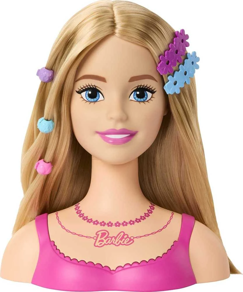 BARBIE stilizavimo galva – šviesūs plaukai (HMD88)