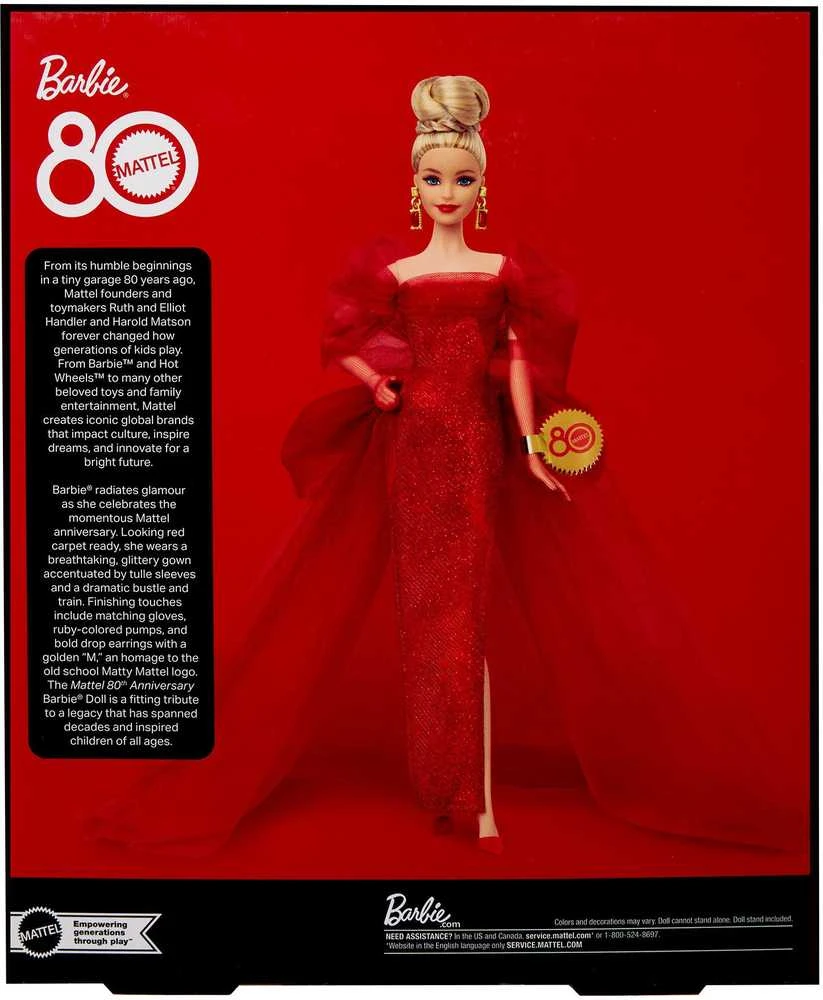 BARBIE kolekcinė lėlė Mattel 80 (JBJ17)