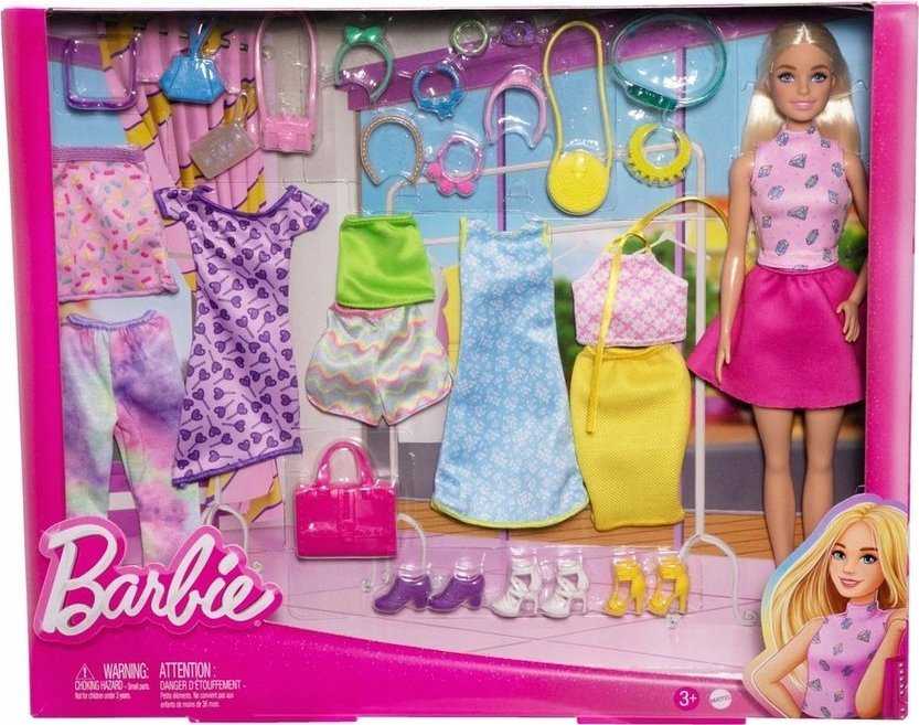 Barbie Lėlė Barbė Barbės drabužiai ir lėlė Mix-and-Match mados HKB07
