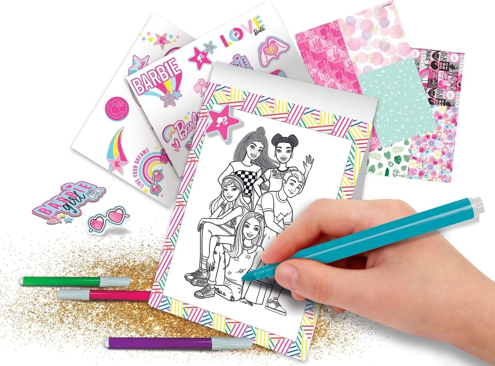 Barbie Creative plastikinis lagaminas Lisciani
