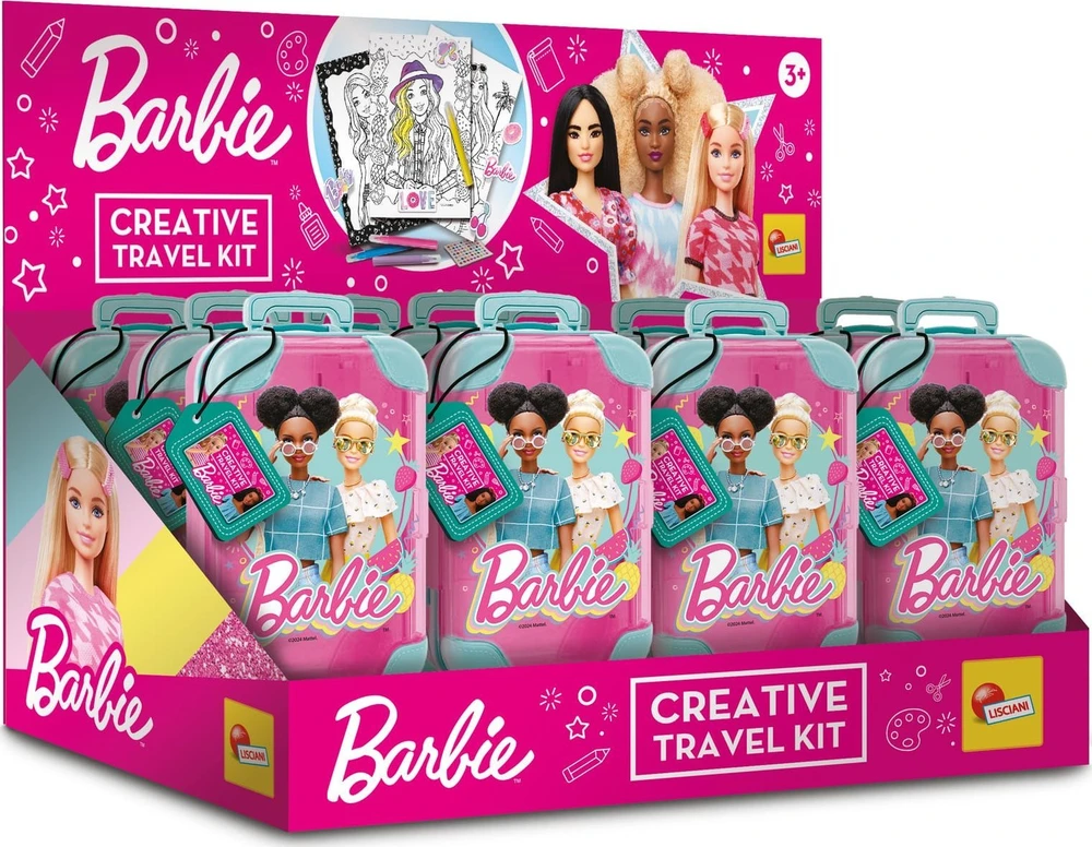 Barbie Creative plastikinis lagaminas Lisciani