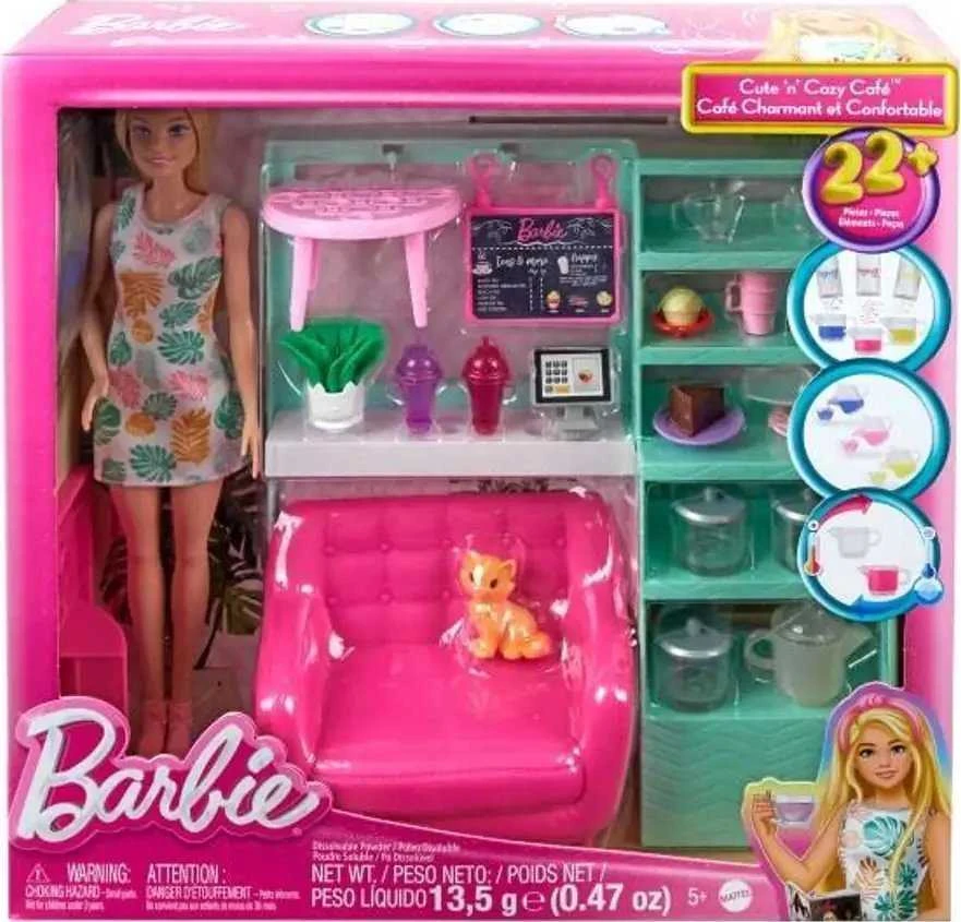 Mattel Lėlė Barbė ilsisi kavinėje