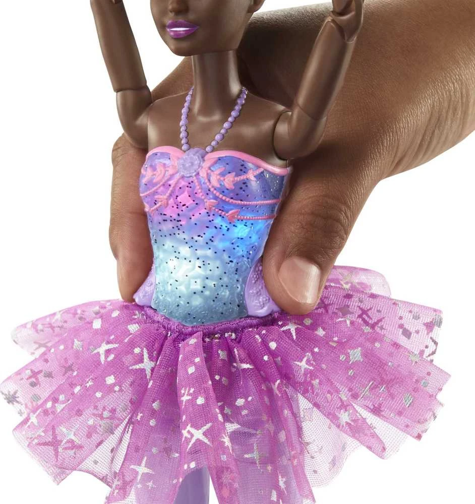 Mattel HLC26 Barbie Ballerina Doll Magic Lights Brunette | Mattel