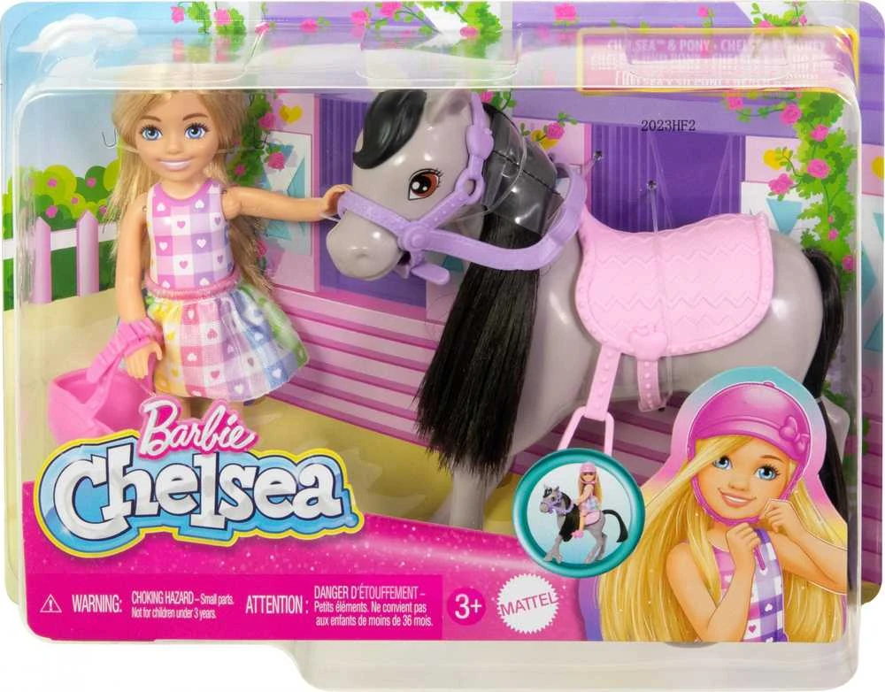 Mattel CHELSEA lėlytės ir ponio rinkinys (HTK29)